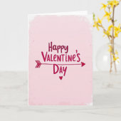 Carte de la Saint-Valentin avec cœur et flèche (Fleur jaune)
