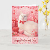 Carte de la Saint-Valentin avec des coeurs et un c (Fleur jaune)