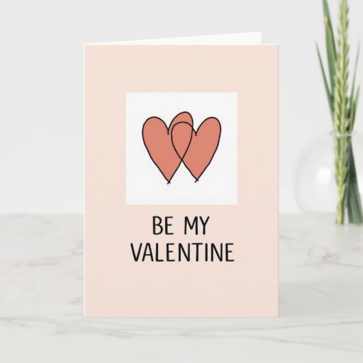 Carte de la Saint-Valentin avec des pêches (Devant)