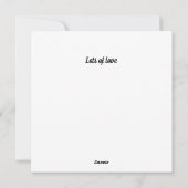 Carte de la Saint-Valentin avec des porcelets drôl (Dos)