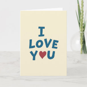 Carte de la Saint-Valentin avec gribouillage « Je