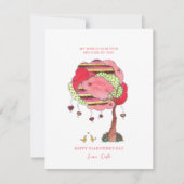 Carte de la Saint-Valentin avec l'arbre du cœur (Devant)