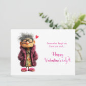 Carte de la Saint-Valentin avec nourriture de dess (Debout devant)