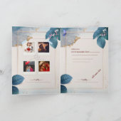 Carte de la Saint-Valentin avec papillons et fleur (Intérieur)