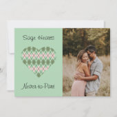 Carte de la Saint-Valentin avec photo d'argile ros (Devant)