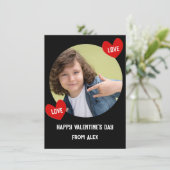 Carte de la Saint-Valentin avec photo de classe de (Debout devant)