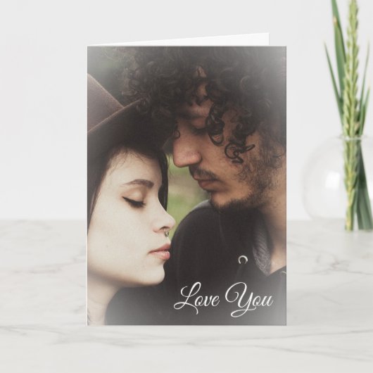 Carte de la Saint-Valentin avec photo de couple pe (Devant)