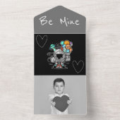 Carte de la Saint-Valentin avec photo de robot dan (À l'intérieur)