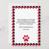 Carte de la Saint-Valentin avec photo personnalisé (Dos)