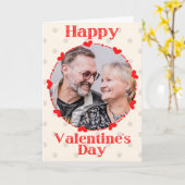 Carte de la Saint-Valentin avec photo personnalisé (Fleur jaune)