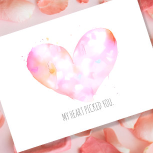 Carte de la Saint-Valentin avec texte personnalisé