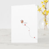 Carte de la Saint-Valentin avec un capybara kawaii (Fleur jaune)