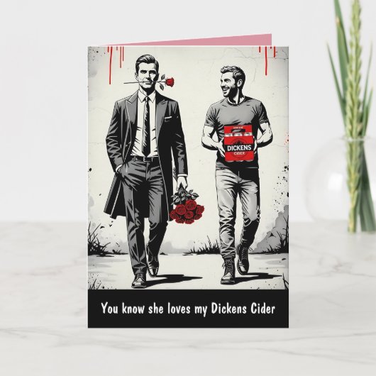 Carte de la Saint-Valentin avec un slogan drôle (Devant)
