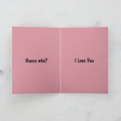Carte de la Saint-Valentin avec un slogan drôle (Intérieur)
