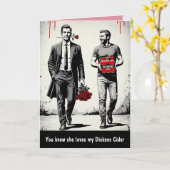 Carte de la Saint-Valentin avec un slogan drôle (Fleur jaune)