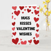Carte de la Saint-Valentin Baisers Sincères (Fleur jaune)