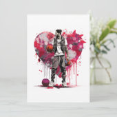 Carte de la Saint-Valentin Basketball (Debout devant)