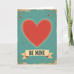 Carte de la Saint-Valentin Be Mine Heart