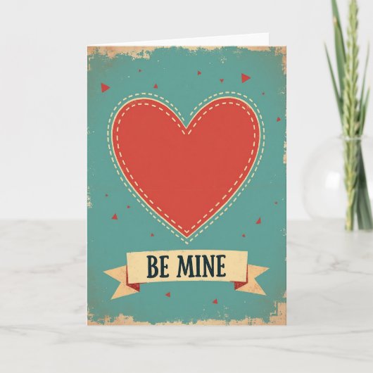 Carte de la Saint-Valentin Be Mine Heart (Devant)