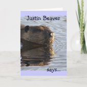 Carte de la Saint Valentin Beaver (Devant)