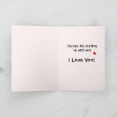 Carte de la Saint-Valentin berger allemand dormant (Intérieur)