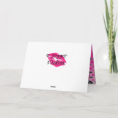 Carte de la Saint-Valentin Blaireau Personnalisée (Dos)