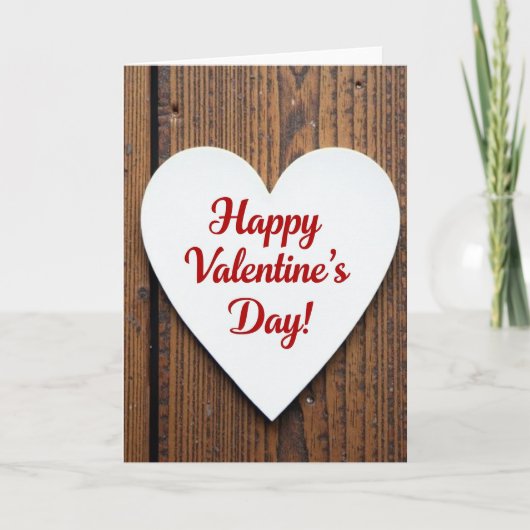 Carte de la Saint-Valentin blanche (Devant)