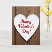 Carte de la Saint-Valentin blanche (Fleur jaune)