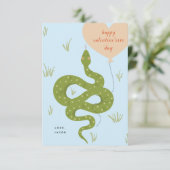 Carte de la Saint-Valentin Bleu (Debout devant)