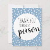 Carte de la Saint-Valentin bleue (Devant)