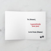 Carte de la Saint-Valentin Bouledogue Français Faw (Intérieur)