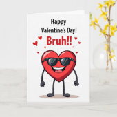 Carte de la Saint-Valentin Bruh (Fleur jaune)