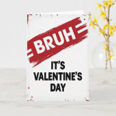 Carte de la Saint-Valentin Bruh (Fleur jaune)