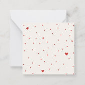 Carte de la Saint Valentin Bunny pour les enfants (Dos)