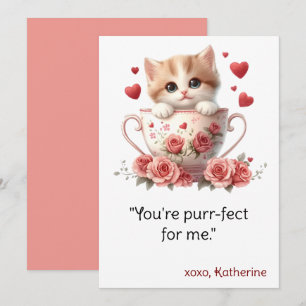 Carte de la Saint-Valentin, carte d'amour pour cha