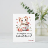 Carte de la Saint-Valentin, carte d'amour pour cha (Debout devant)