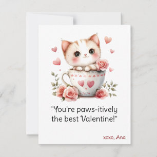 Carte de la Saint-Valentin, carte d'amour pour cha