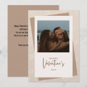 Carte de la Saint-Valentin, carte romantique, cart (Devant / Derrière)