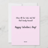 Carte de la Saint-Valentin Chat Noir (Dos)