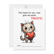 Carte de la Saint-Valentin Chaton Mignon