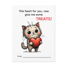 Carte de la Saint-Valentin Chaton Mignon
