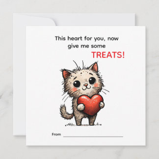 Carte de la Saint-Valentin Chaton Mignon