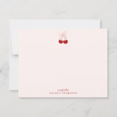 Carte de la Saint-Valentin Cherry Bow Note (Devant)