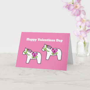 carte de la Saint-Valentin cheval de Dala
