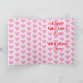 Carte de la Saint-Valentin, Chien (Intérieur)