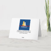 Carte de la Saint-Valentin Chien chiot Golden Retr (Dos)