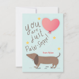 Carte de la Saint-Valentin Chien de Vienne & Ballo