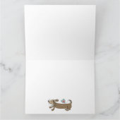 Carte de la Saint-Valentin Chien Saucisse personna (Intérieur)