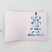 Carte de la Saint-Valentin Chouette Je t'aime touj (Intérieur)