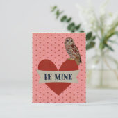 Carte de la Saint-Valentin chouette sera à moi (Debout devant)